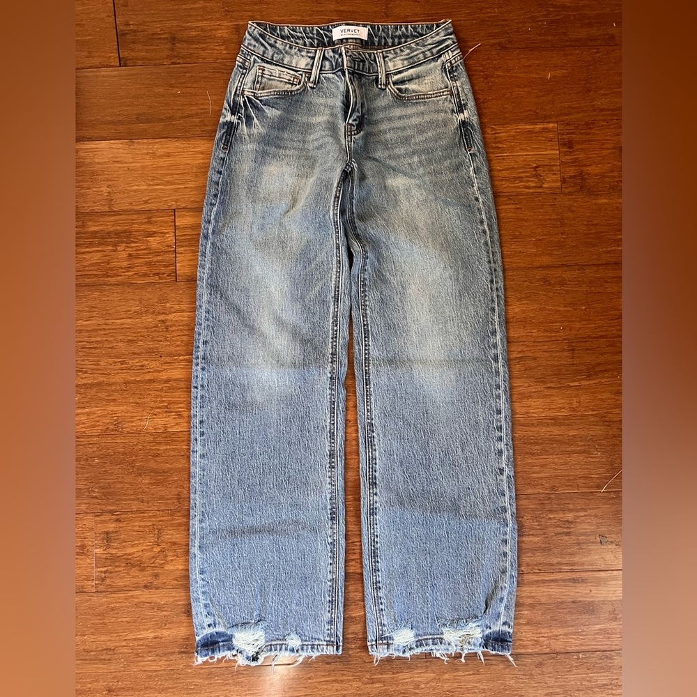Flying Monkey Light Blue Straight Leg Jeans
